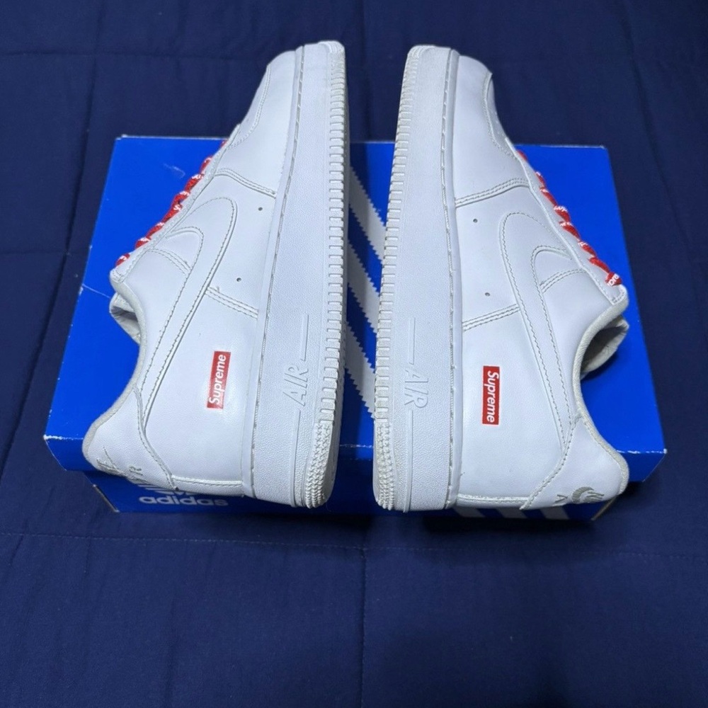 Supreme x Air Force 1 Low Box Logo White 2020 Size 8 - Picture 2 of 6